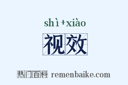 视效是什么意思的图片